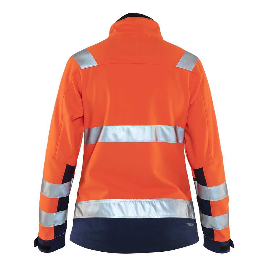 BLAKLADER 49022517 Women's Hi Vis Softshell Jacket Softshell Work Jacket WOMEN - Waterproof